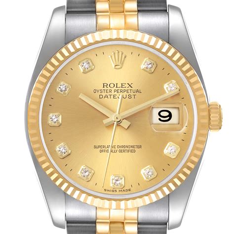 rolex datejust 36 yellow gold.